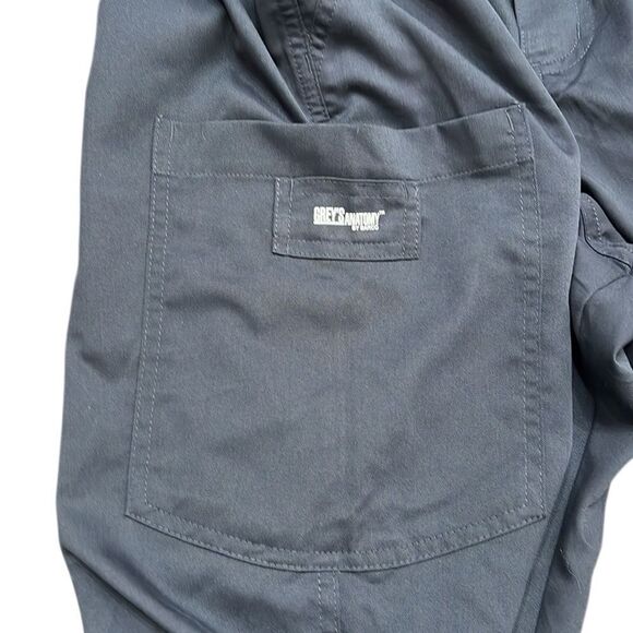Gray Scrub Pants Woman’s Size 4X Grey’s Anatomy Cargo Pockets Active Medical NEW - Picture 5 of 11